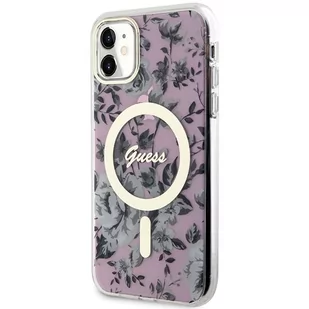 Guess GUHMN61HCFWSP iPhone 11 / Xr 6.1" różowy/pink hardcase Flower MagSafe - Etui i futerały do telefonów Guess GUHMN61HCFWSP iPhone 11 / Xr 6.1" różowy/pink hardcase Flower MagSafe - Etui i futerały do telefonów - miniaturka - grafika 2