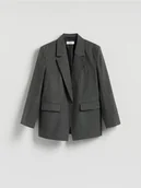 Marynarki i żakiety damskie - Reserved - Marynarka z wiskozą - wielobarwny - miniaturka - grafika 1