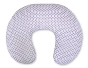 Poduszki do karmienia - Poduszka rogal do karmienia fasolka rozbieralna - mini-rozeta szara - miniaturka - grafika 1