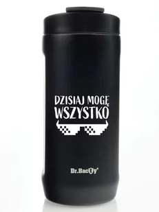 Cooler na puszkę Dr.Bacty Notus Mogę wszystko - czarny - Termosy - miniaturka - grafika 1