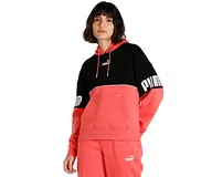 Bluzy damskie - PUMA Damska bluza z kapturem Puma Power Colorblock Fl Sweat - miniaturka - grafika 1