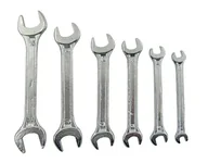 Klucze i nasadki - Klucze Płaskie Stalowe Zestaw 6-17 mm 6 szt. - miniaturka - grafika 1