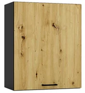 Szafki kuchenne - Szafka kuchenna wisząca 60 cm grafit + dąb artisan A6-R93 - miniaturka - grafika 1