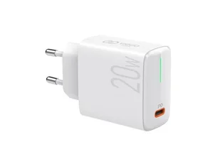 VIGGO DESIGN Sieciowa PREMIUM 1xUSB-C 20W biała - Ładowarki do telefonów - miniaturka - grafika 1