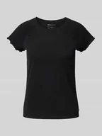Koszulki i topy damskie - T-shirt o kroju regular fit z mieszanki bawełny - miniaturka - grafika 1
