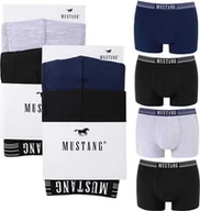Majtki męskie - Mustang Bokserki Męskie Bawełniane Bm1053 4Sztuki 2Xl - miniaturka - grafika 1