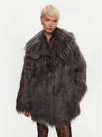 Płaszcze damskie - ROTATE Futro Saz 1131531205 Szary Oversize - miniaturka - grafika 1