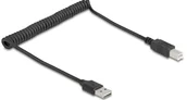 Kable USB - DeLOCK 90130 kabel USB USB 2.0 0,8 m USB A Czarny - miniaturka - grafika 1