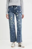 Spodnie damskie - Desigual jeansy DAISYS damskie high waist 25WWDD16 - miniaturka - grafika 1