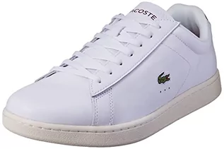 Trampki damskie - Lacoste Damskie trampki Carnaby, Wht Burg - 34 EU - grafika 1