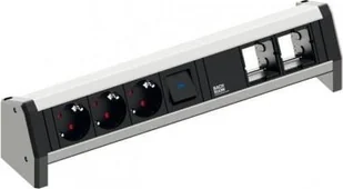 Listwa zasilająca Bachmann DESK 3 gniazda czarna - Listwy zasilające - miniaturka - grafika 1