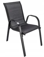 Fotele i krzesła ogrodowe - Czarne krzesło ogrodowe M3-R28 - miniaturka - grafika 1