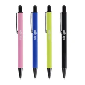 Długopisy - Długopis żelowy automatyczny niebieski Strigo Modern metalowa obudowa - miniaturka - grafika 1