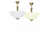 Lampy sufitowe - Lampa mosiężna z 1 kloszem V-S1AB - miniaturka - grafika 1