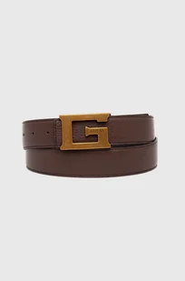 Guess pasek skórzany męski kolor brązowy BMGSBO P4235 - Paski - miniaturka - grafika 1