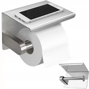 Uchwyt na papier toaletowy Z PÓŁKĄ NA TELEFON loft wc SREBRNY CHROM połysk TOI-PAP1 CHROM - Stojaki i wieszaki na papier toaletowy Uchwyt na papier toaletowy Z PÓŁKĄ NA TELEFON loft wc SREBRNY CHROM połysk TOI-PAP1 CHROM - Stojaki i wieszaki na papier toaletowy - miniaturka - grafika 1