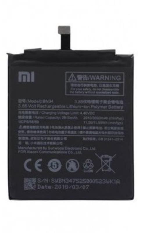 BN34 bateria do Xiaomi 5A 2910mAh bulk
