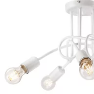 Lampy sufitowe - Euluna Lampa sufitowa Joiy przeplatana, 5-pkt., biała - miniaturka - grafika 1