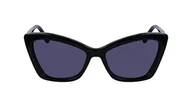 Okulary przeciwsłoneczne - KARL LAGERFELD KL6105S Okulary przeciwsłoneczne, czarne, jeden rozmiar dla kobiet, czarny, rozmiar uniwersalny - miniaturka - grafika 1