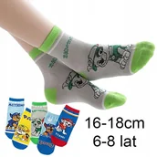 Skarpetki damskie - SKARPETY dziecięce BAWEŁNIANE skarpetki PSI PATROL dla dzieci 16-18cm ROCKY - miniaturka - grafika 1