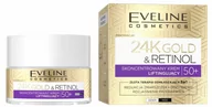 Kremy do twarzy - Eveline Cosmetics - 24K GOLD & RETINOL Cream - Skoncentrowany krem liftingujący 50+ Dzień/Noc - 50 ml - miniaturka - grafika 1