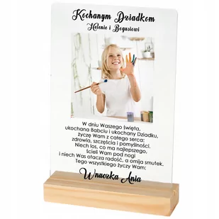 RAMKA ZE ZDJĘCIEM WNUCZKA DLA DZIADKÓW PREZENT y2 - Ramki na zdjęcia - miniaturka - grafika 1