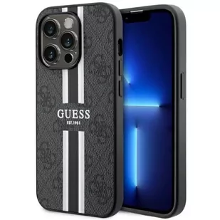 Etui Guess GUHMP14LP4RPSK do iPhone 14 Pro 6.1" hardcase 4G Printed Stripes MagSafe - Etui i futerały do telefonów - miniaturka - grafika 2