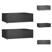 Pokrowce na meble ogrodowe - vidaXL Pokrowce na meble ogrodowe 2 szt. 12 oczek 227x152x65 cm Prostokątne - Pokrowce ochronne na meble ogrodowe - miniaturka - grafika 1