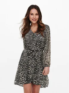 ONLY Sukienka codzienna 15236376 Brązowy Regular Fit - Sukienki - miniaturka - grafika 1