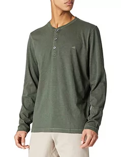 Camel Active Męska Koszula Henley 4093719T05, Zielony, S - Koszule męskie - miniaturka - grafika 1