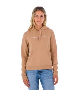Hurley Damska bluza z kapturem z podszewką z polaru, beżowy, M - Bluzy damskie - miniaturka - grafika 1