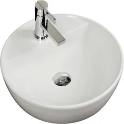 Umywalka ceramiczna okrągła AREDA-42 - Umywalki - miniaturka - grafika 1