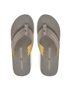Tommy Hilfiger Japonki Hilfiger Nyc Beach Sandal FM0FM05437 Szary - Klapki i japonki męskie - miniaturka - grafika 1