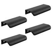 Zawiasy, okucia i inne akcesoria - Uchwyt meblowy czarny, uchwyt do szuflady, stop aluminium, rozstaw otworów 96 cm, odpowiedni do szafek kuchennych - miniaturka - grafika 1