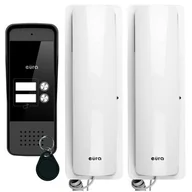 Domofony - Eura-Tech Domofon EURA ADP-26A3 Biały - miniaturka - grafika 1