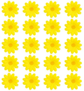 Sztuczne kwiaty 20 sztuk żółte - Sztuczne kwiaty - miniaturka - grafika 1