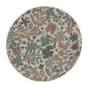 Dywany zewnętrzne - Beżowo-zielony dywan zewnętrzny Universal Floral, 115x115 cm - miniaturka - grafika 1