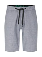 Spodenki damskie - TOM TAILOR Denim Męskie szorty bermudy regular fit chinosy ze stretchem, 31059 – struktura granatowo-biała, M - miniaturka - grafika 1