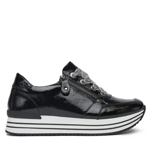 Sneakersy Remonte D1302-02 Granatowy - Sneakersy damskie - miniaturka - grafika 1