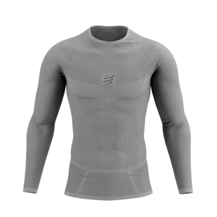 COMPRESSPORT Koszulka termoaktywna męska ON/OFF BASE LAYER LS TOP szara - Koszulki sportowe męskie - miniaturka - grafika 1