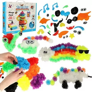 Rzepy czepy klocki kulki kolorowe kreatywne 836 elementów - Klocki - miniaturka - grafika 1