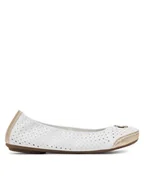 Baleriny - Rieker Baleriny 41459-80 Biały - miniaturka - grafika 1