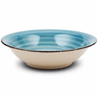 Talerze - Talerz ceramiczny FADED BLUE obiadowy głęboki na zupę 22 cm kod: O-10-099-223 - miniaturka - grafika 1