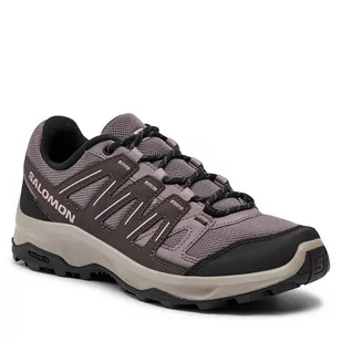 Trekkingi Salomon Grivola L47605700 Moonscape / Shale / Quail - Buty trekkingowe damskie - miniaturka - grafika 1