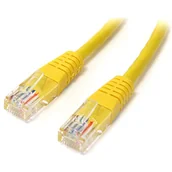 Kable miedziane - StarTech.com 1 ft (0,3 m) kabel Ethernet Cat5e - Power Over Ethernet - formowany - żółty - kabel sieciowy Ethernet (M45PATCH1YL) - miniaturka - grafika 1