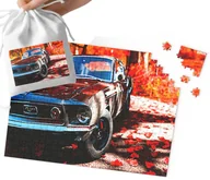 Puzzle - PUZZLE TRADYCYJNE - SUPER SAMOCHODY Mustang MEGA WZORY 192el + WORECZEK - miniaturka - grafika 1