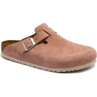 Klapki i japonki damskie - Birkenstock Skórzane mule BOSTON SOFT FOOTBED - miniaturka - grafika 1