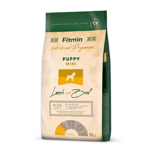FITMIN Mini Puppy Lamb&Beef 12kg - Sucha karma dla psów - miniaturka - grafika 1