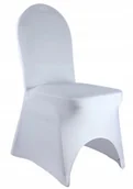 Wesele i ślub - Pokrowiec Na Krzesło Bankietowy Biały Ślubny Ślub - miniaturka - grafika 1