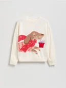 Swetry dla dziewczynek - Reserved - Sweter z grającą aplikacją - wielobarwny - miniaturka - grafika 1